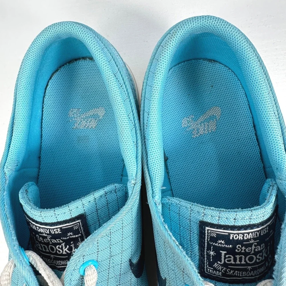 Nike SB Stefan Janoski Blue‎ Ripstop Canvas Skate Shoes Youth 5Y Womens 6.5